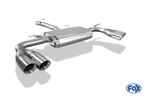 FOX BMW X4 F26 ohne M-Paket Endschalldämpfer quer Ausgang rechts/links - 2x90 Typ 25 rechts/links