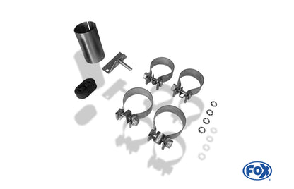 FOX BMW X3 F25 Endschalldämpfer quer Ausgang rechts/links - 2x90 Typ 17 rechts/links