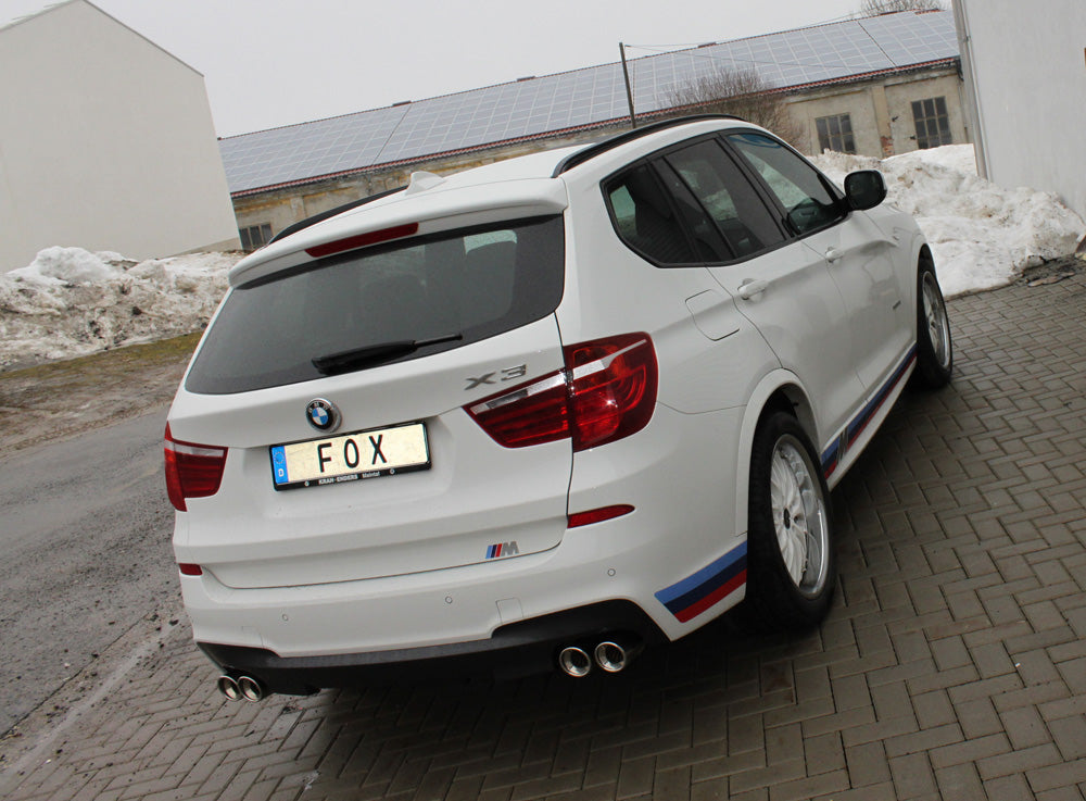 FOX BMW X3 F25 - 35i/ 35d Endschalldämpfer Ausgang rechts/links - 2x90 Typ 17 rechts/links