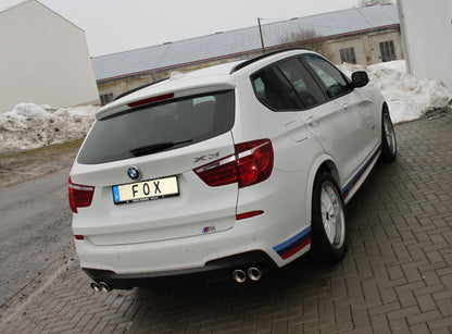 FOX BMW X3 F25 - 35i/ 35d Endschalldämpfer Ausgang rechts/links - 2x90 Typ 17 rechts/links