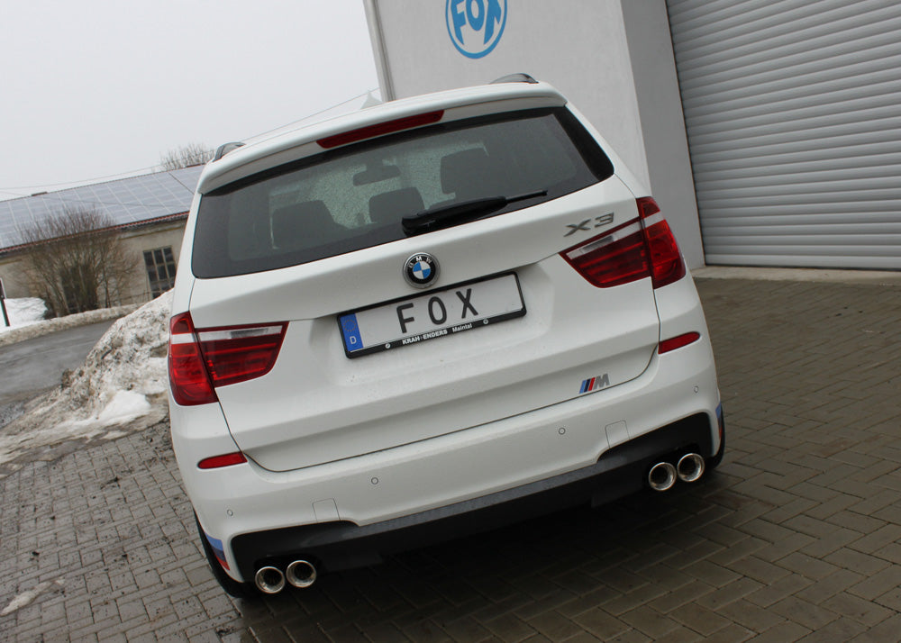FOX BMW X3 F25 - 35i/ 35d Endschalldämpfer Ausgang rechts/links - 2x90 Typ 17 rechts/links