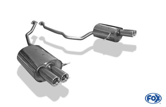 FOX BMW X5 E53 Endschalldämpfer rechts/links - 2x76 Typ 13 rechts/links