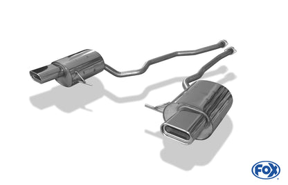 FOX BMW X5 E53 Endschalldämpfer rechts/links - 160x80 Typ 53 rechts/links