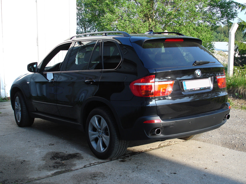 FOX BMW X5 Typ E70 Diesel Endschalldämpfer quer Ausgang rechts/links - 1x93x79 Typ 71 rechts/links