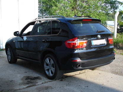FOX BMW X5 Typ E70 Diesel Endschalldämpfer quer Ausgang rechts/links - 1x93x79 Typ 71 rechts/links