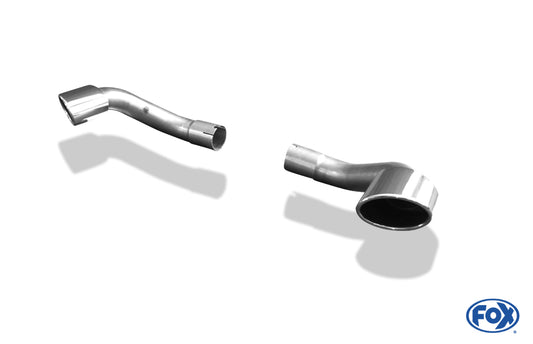 FOX BMW X5 - E70 Endrohre passend auf original Endschalldämpfer - 115x85 Typ 38 rechts/links