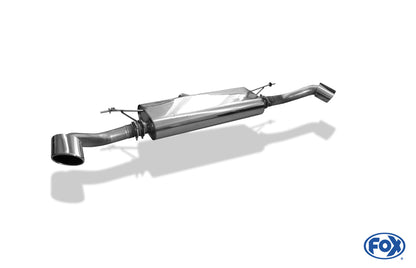 FOX BMW X6 Endschalldämpfer quer Ausgang rechts/links - 115x85 Typ 38 rechts/links