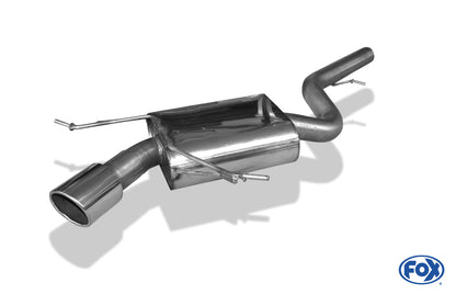 FOX BMW X1 - X84 Diesel Endschalldämpfer - 1x100 Typ 16