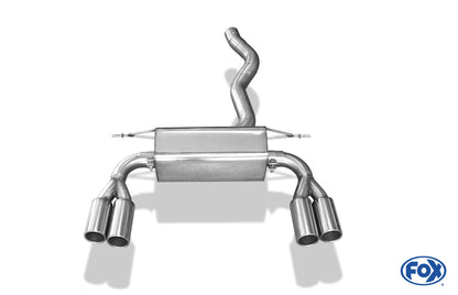 FOX BMW F32/F33/F36 - 435i - M-Paket Endschalldämpfer quer Ausgang rechts/links - 2x80 Typ 12 rechts/links