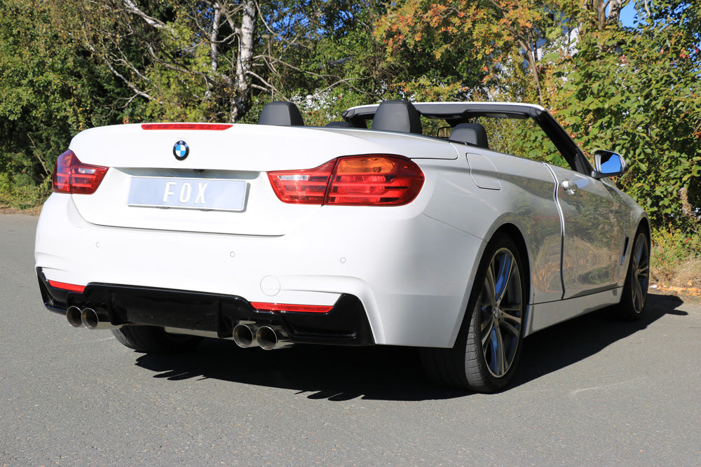 FOX BMW F32/F33/F36 - 435i - M-Paket Endschalldämpfer quer Ausgang rechts/links - 2x80 Typ 25 rechts/links