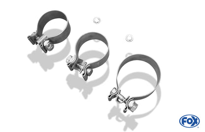 FOX BMW F32/F33/F36 - 435i - M-Paket Endschalldämpfer quer Ausgang rechts/links - 2x80 Typ 25 rechts/links