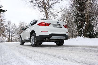 FOX BMW X4 F26 ohne M-Paket - 35i 35d Endschalldämpfer quer Ausgang rechts/links - 2x90 Typ 25 rechts/links