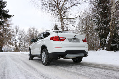 FOX BMW X4 F26 ohne M-Paket Endschalldämpfer quer Ausgang rechts/links - 2x90 Typ 25 rechts/links