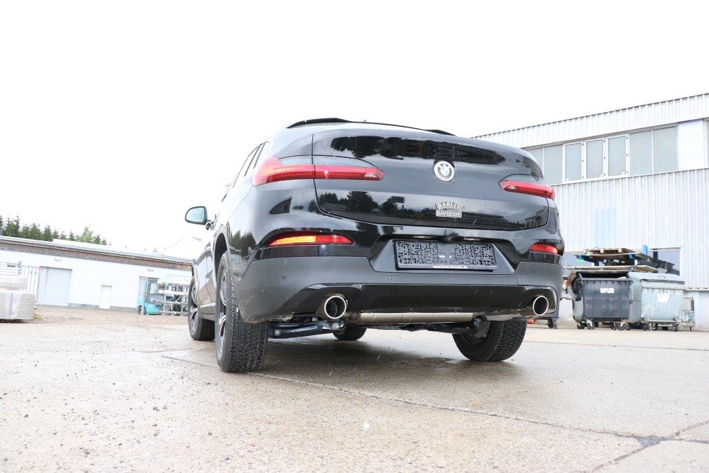 FOX BMW X4 G02 - 20i Endschalldämpfer quer Ausgang rechts/links - 1x90 Typ 16 rechts/links