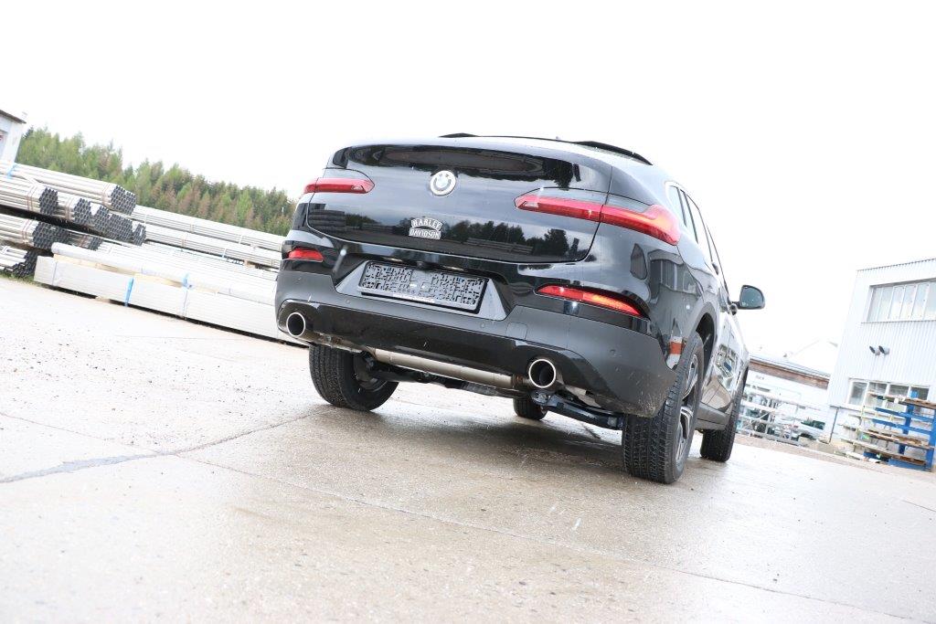 FOX BMW X4 G02 - 20i Endschalldämpfer quer Ausgang rechts/links - 1x90 Typ 16 rechts/links