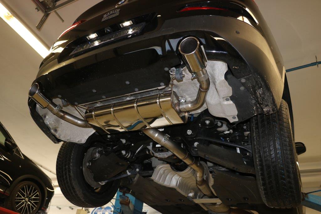 FOX BMW X4 G02 - 20i Endschalldämpfer quer Ausgang rechts/links - 1x90 Typ 16 rechts/links