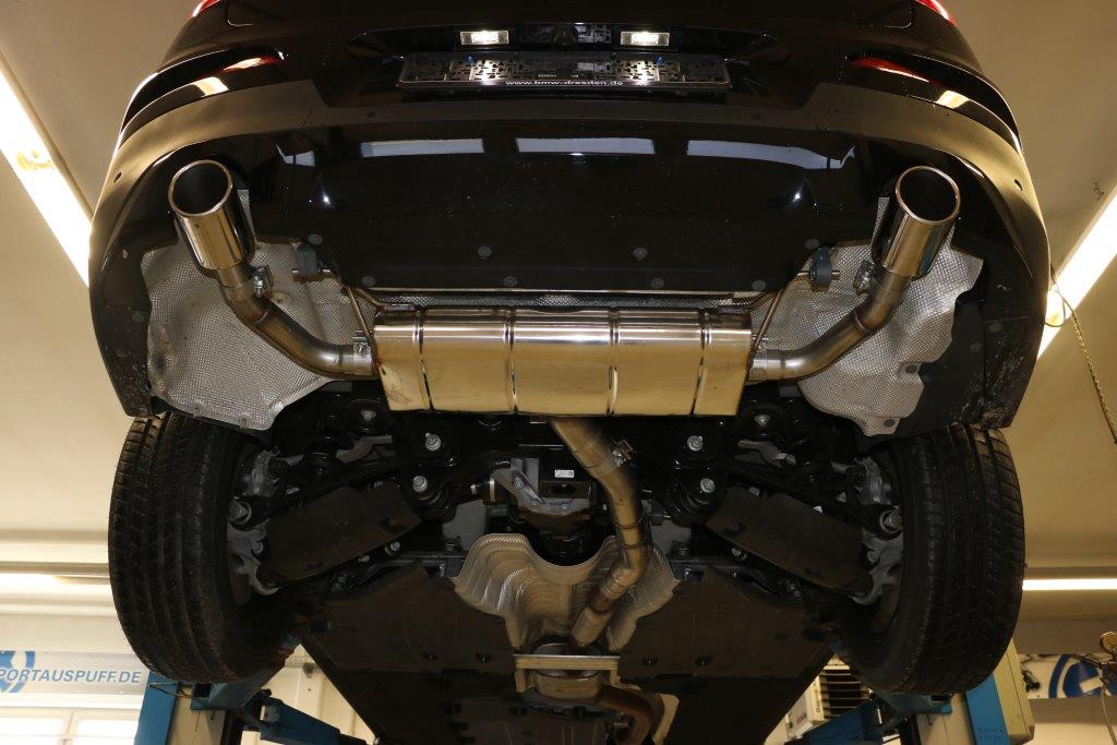 FOX BMW X4 G02 - 20i Endschalldämpfer quer Ausgang rechts/links - 1x90 Typ 16 rechts/links