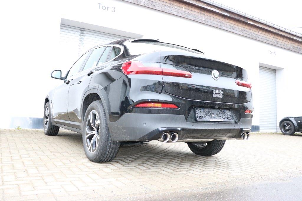 FOX BMW X4 G02 - 20i Endschalldämpfer quer Ausgang rechts/links - 2x80 Typ 25 rechts/links