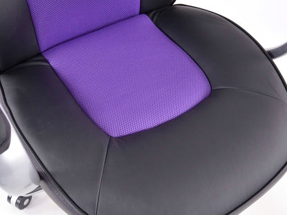 FK Sportsitz Bürodrehstuhl Madison schwarz/violett Chefsessel Drehstuhl Bürostuhl