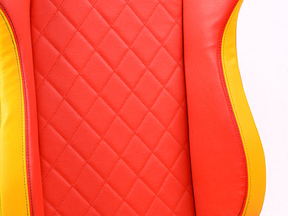 FK Gamingstuhl eGame Seats eSports Spielsitz London rot/gelb