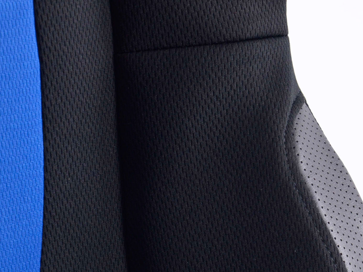 FK Sportsitz Bürodrehstuhl Racecar schwarz/blau Chefsessel Drehstuhl Bürostuhl