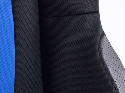 FK Sportsitz Bürodrehstuhl Racecar schwarz/blau Chefsessel Drehstuhl Bürostuhl