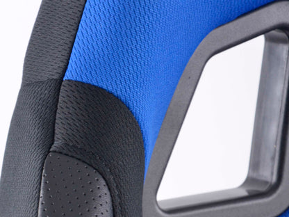 FK Sportsitz Bürodrehstuhl Racecar schwarz/blau Chefsessel Drehstuhl Bürostuhl