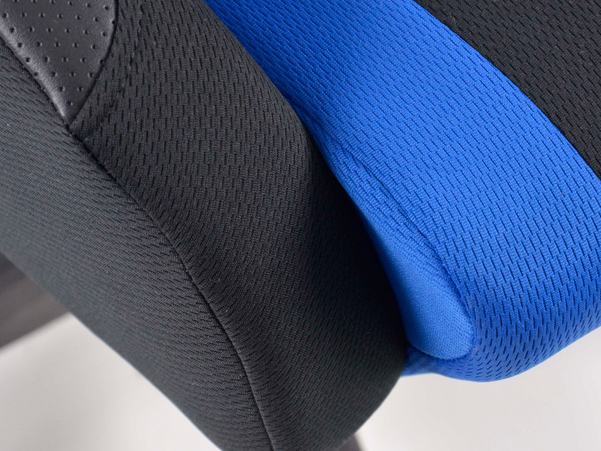 FK Sportsitz Bürodrehstuhl Racecar schwarz/blau Chefsessel Drehstuhl Bürostuhl