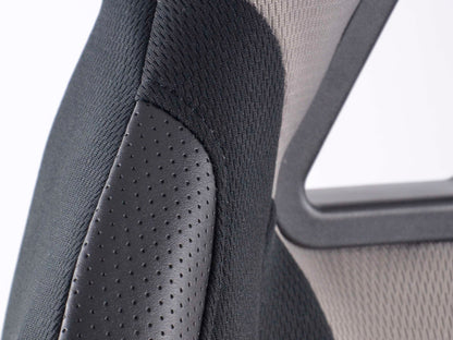 FK Sportsitz Bürodrehstuhl Racecar schwarz/grau Chefsessel Drehstuhl Bürostuhl