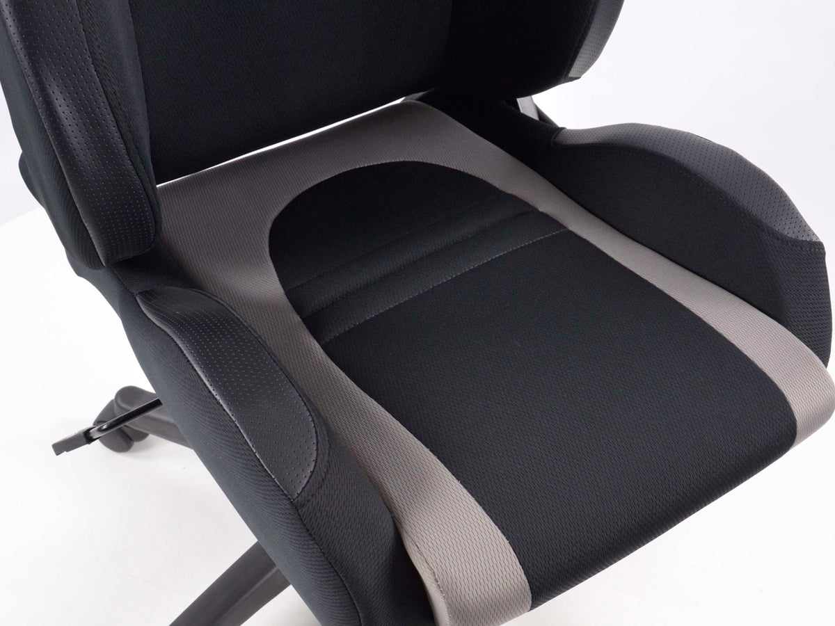 FK Sportsitz Bürodrehstuhl Racecar schwarz/grau Chefsessel Drehstuhl Bürostuhl