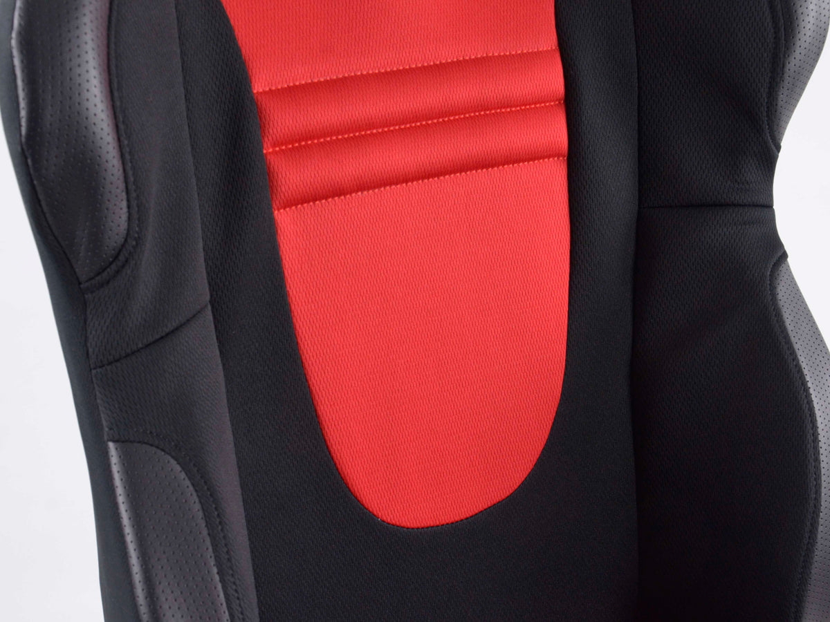 FK Sportsitz Bürodrehstuhl Racecar schwarz/rot Chefsessel Drehstuhl Bürostuhl