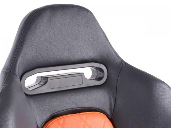 FK Sportsitz Bürodrehstuhl Detroit schwarz/orange gebraucht Chefsessel Drehstuhl Bürostuhl