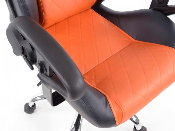 FK Sportsitz Bürodrehstuhl Detroit schwarz/orange gebraucht Chefsessel Drehstuhl Bürostuhl
