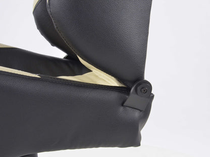 FK Sportsitz Bürodrehstuhl Baltimore schwarz/beige Chefsessel Drehstuhl Bürostuhl