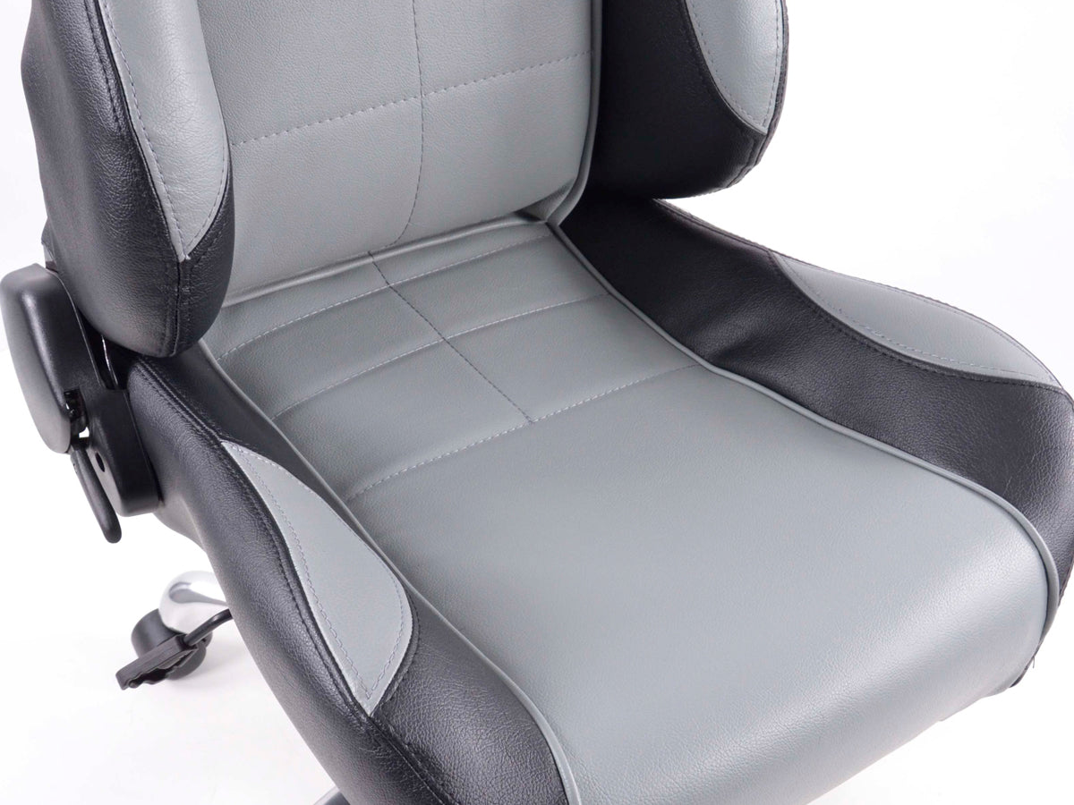 FK Sportsitz Bürodrehstuhl Baltimore schwarz/grau Chefsessel Drehstuhl Bürostuhl