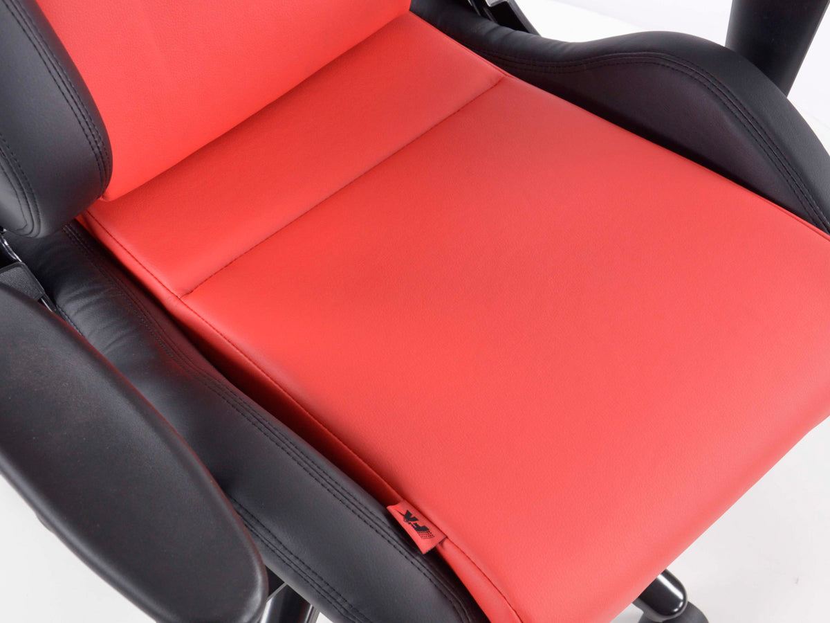 FK Sportsitz Bürodrehstuhl Santa Fe schwarz/rot Chefsessel Drehstuhl Bürostuhl