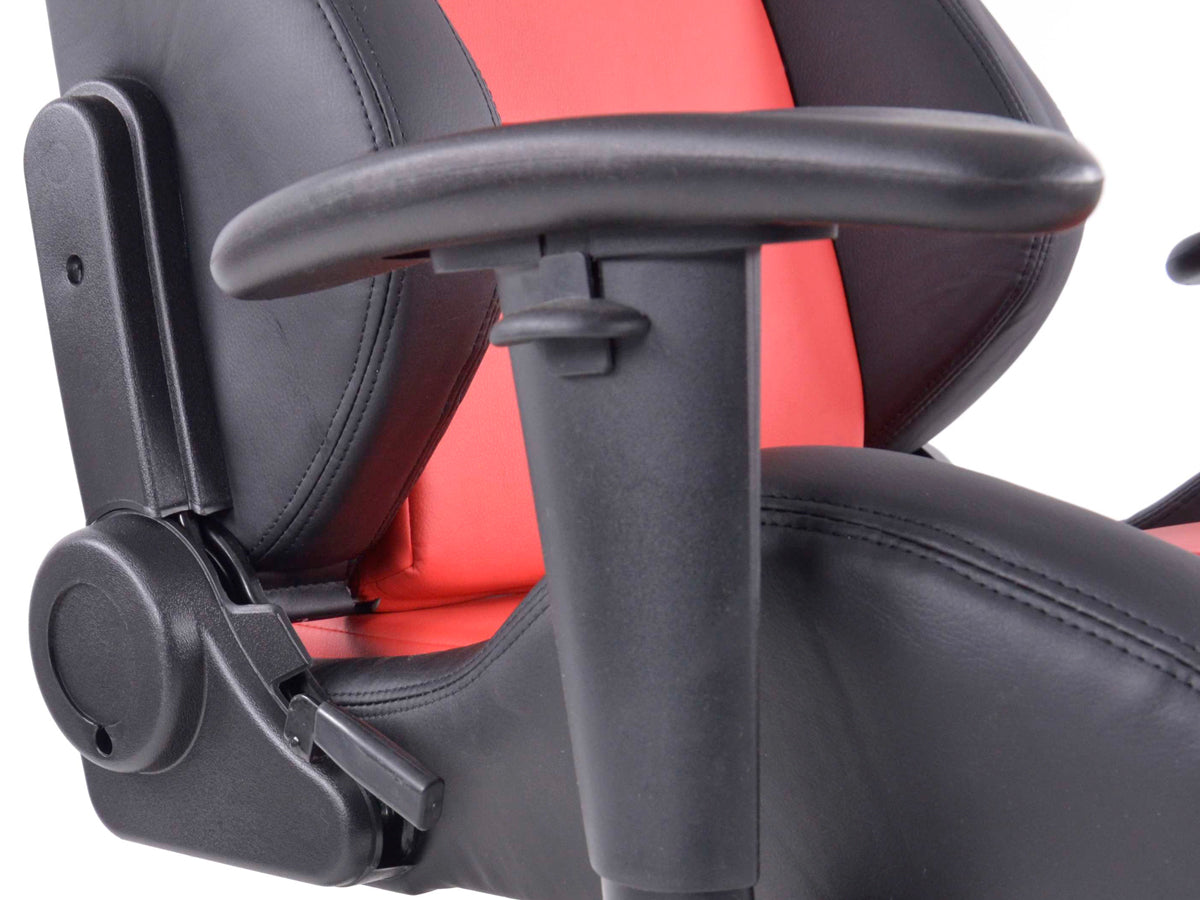 FK Sportsitz Bürodrehstuhl Santa Fe schwarz/rot Chefsessel Drehstuhl Bürostuhl