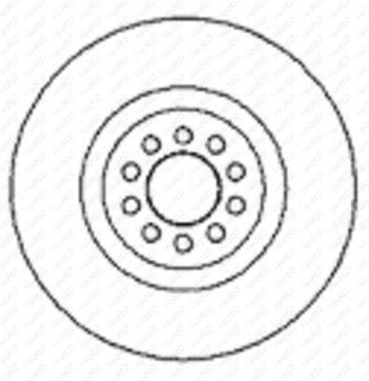 MAPCO Bremsscheibe Vorderachse  15872