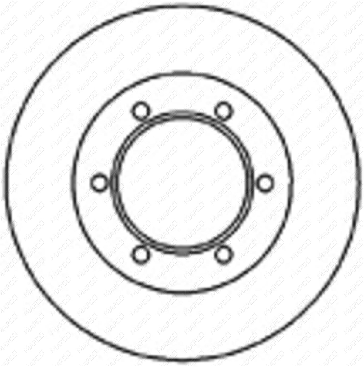 MAPCO Bremsscheibe Vorderachse  45556