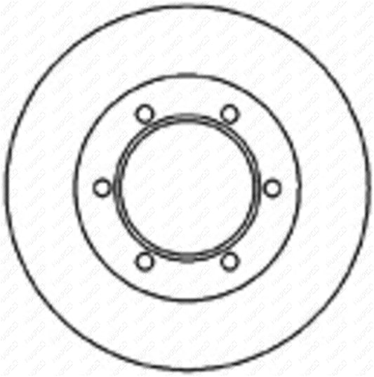 MAPCO Bremsscheibe Vorderachse  45556