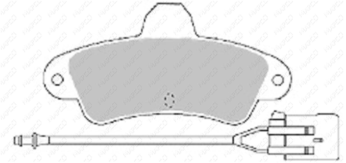MAPCO Bremsbelagsatz, Scheibenbremse Hinterachse  6392