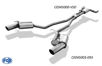 FOX Chevrolet Camaro Endschalldämpfer rechts/links - 1x100 Typ 14 rechts/links