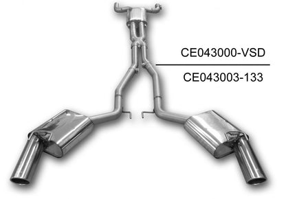 FOX Chevrolet Camaro Endschalldämpfer rechts/links - 1x100 Typ 16 rechts/links