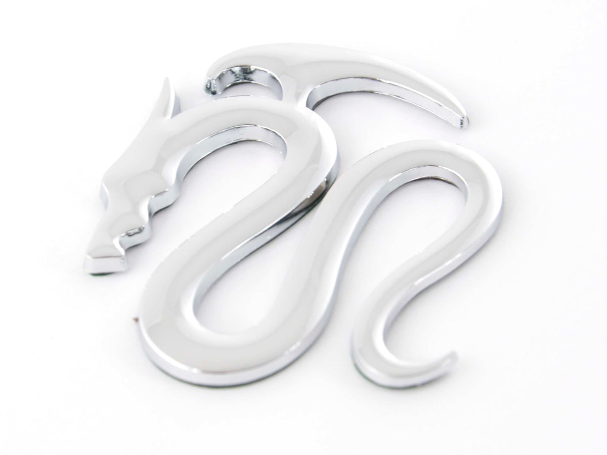 Aufkleber Chrom 3D Car Logo Motiv Dragon I 75x62 mm chrom