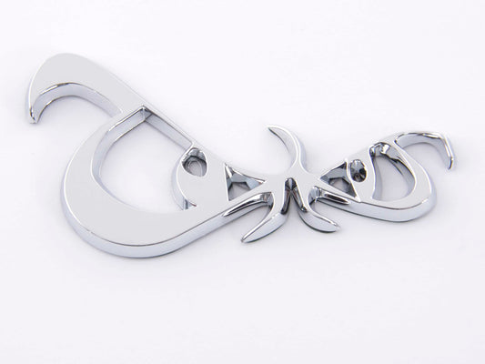 Aufkleber Chrom 3D Car Logo Motiv Eyes 86x49 mm chrom