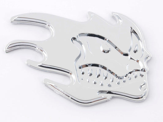 Aufkleber Chrom 3D Car Logo Motiv Madface 82x58 mm chrom