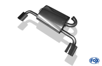 FOX Citroen C-Crosser - Bj. ab 06` Endschalldämpfer quer Ausgang rechts/links - 135x80 Typ 53 rechts/links