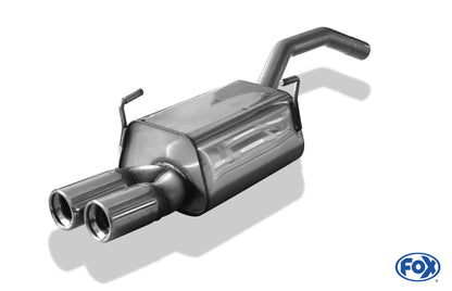 FOX Citroen C8/ Peugeot 807 Endschalldämpfer - 2x80 Typ 13