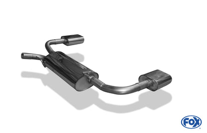 FOX Chrysler Voyager II GS Endschalldämpfer Ausgang rechts/links - 160x80 Typ 52 rechts/links