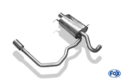 FOX Chrysler PT Cruiser Limousine & Cabrio Endschalldämpfer Ausgang rechts/links - 1x90 Typ 13 rechts/links